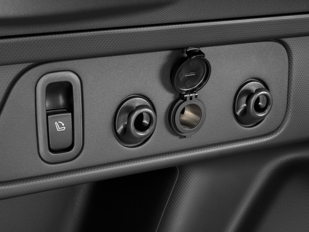 Close up shot of one-touch folding rear seats for 2026 Subaru Forester.