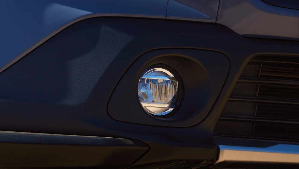 Close-up shot of 2024 Solterra LED fog light